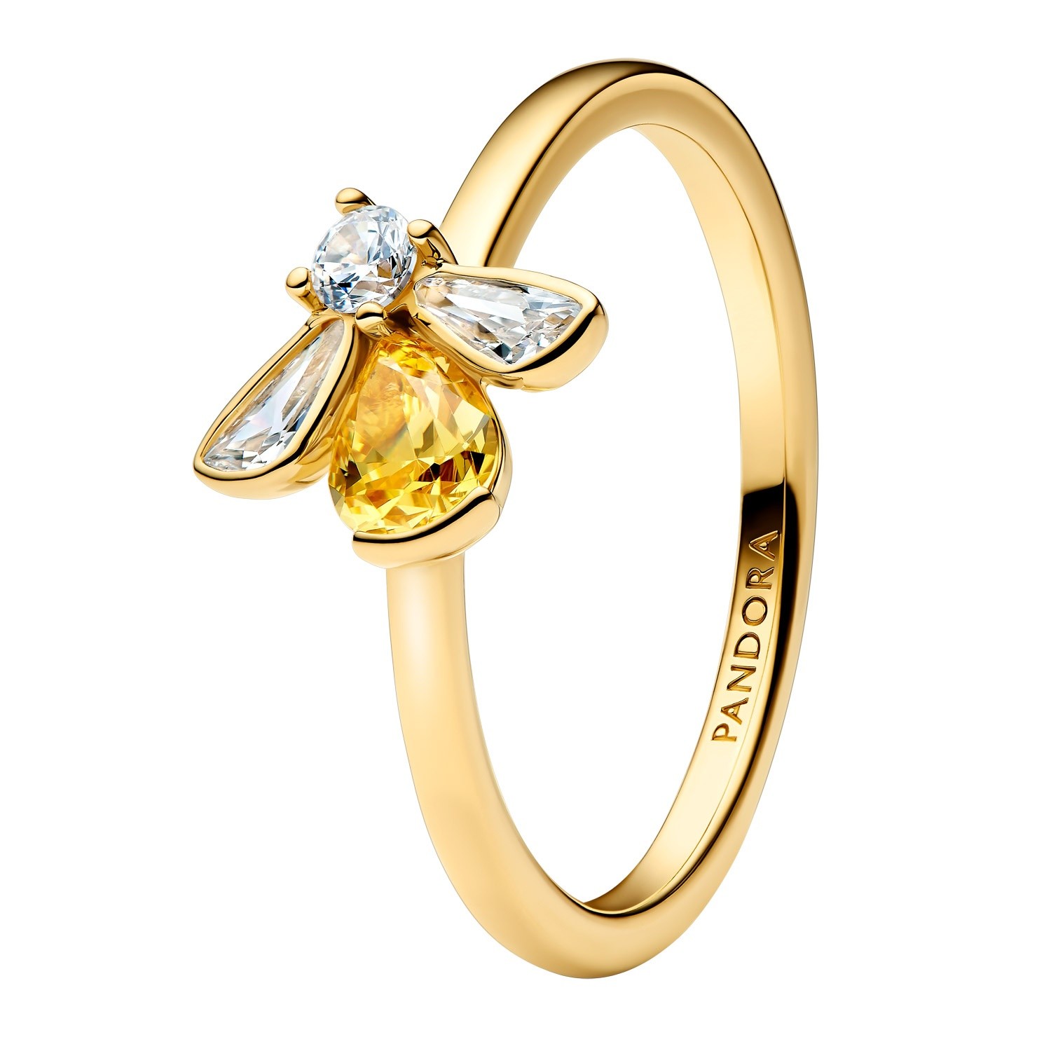 PANDORA Schmuck Damenring Honigbiene Goldfarben 164562C01