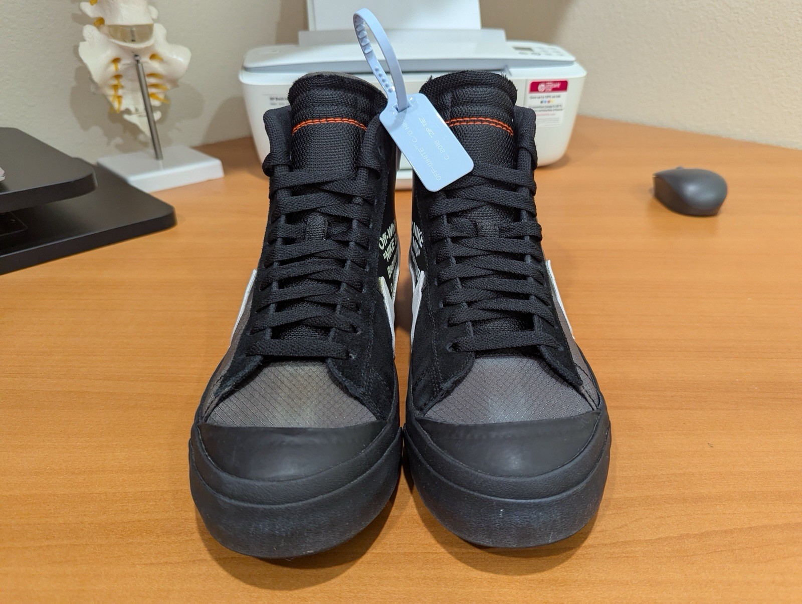 OFF WHITE X NIKE Taglia 8 The 10 Ten: Nike Off White x Blazer Mid Grim Reapers Nero AA3832 001