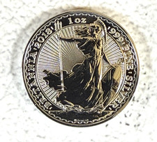 2018 SILVER 1oz GREAT BRITAIN UK 2 POUNDS BRITANNIA COIN in APMEX FLIP