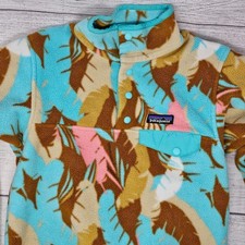 Patagonia Feather Dance Synchilla Snap-T Fleece Pullover Jacket Women Size XXS