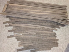 Midwest HO Scale Cork Roadbed 130' +  Lot Beveled Strips Model Railroad 3003