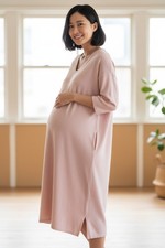Maternity Midi Sweater Dress GAP Pink Size M