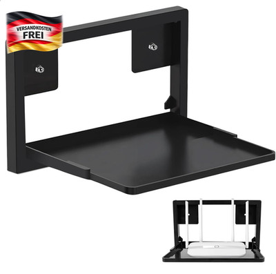 Faltbare Wandhalterung für Router TV-Box Hi-Fi Receiver Projektor platzsparend