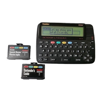 Franklin Bookman MWS-840 Electronic Speaking Dictionary +Spanish +Bartender Book