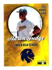 2013  Linden High School Rookie Gold Baseball Card - Aaron Judge