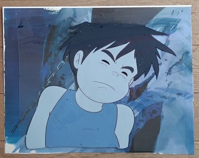 Vintage Future Boy Conan Cel mit Kopie Hintergrund Hayao Miyazaki Ghibli Japan