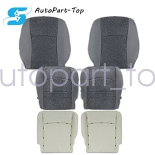 Driver Passenger Bottom Top Fabric Seat Cover Foam For 2013-2018 Dodge Ram 1500