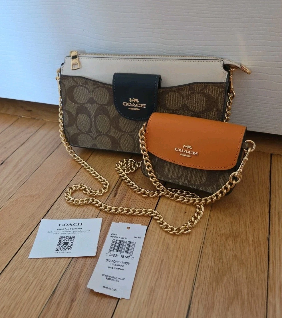 Coach Poppy Canvas Exterior Magnetic Bags & Handbags for  display picture 3