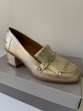 Franco Sarto Lauryn Gold Loafers Women  s Size 6.5