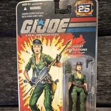 Hasbro G.I. Joe 25th Anniversary Covert Ops Lady Jaye Figure 2007 w  Gear