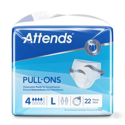 Attends Pull-Ons 4 Gr. L Windelpants 22 Stück
