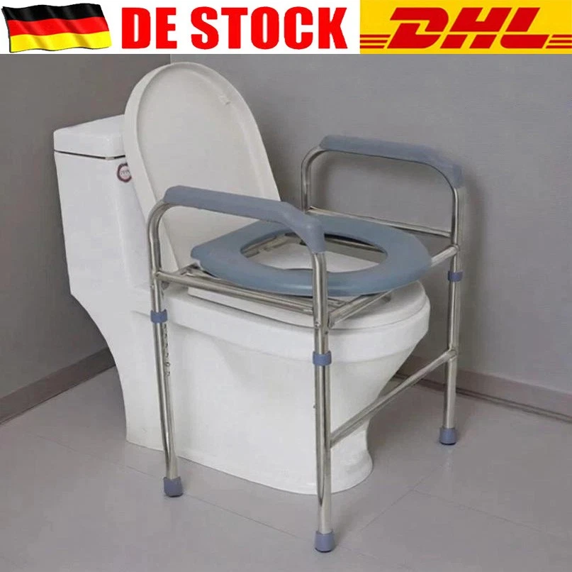 Invacare Aquatec 900 – Rialzo Per WC Alzawater Con Braccioli Regolabili E Coperchio, Per Anziani E Adulti