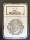 1882-S $1 Morgan Silver Dollar NGC MS64