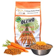 Original Carrots for Dogs Fiber for Perfect Poop, Dehydrated Dog Food 1 lb
