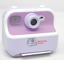 Kids Digital Instant Print Camera Music Games Filters Stickers Flash Purple 32GB