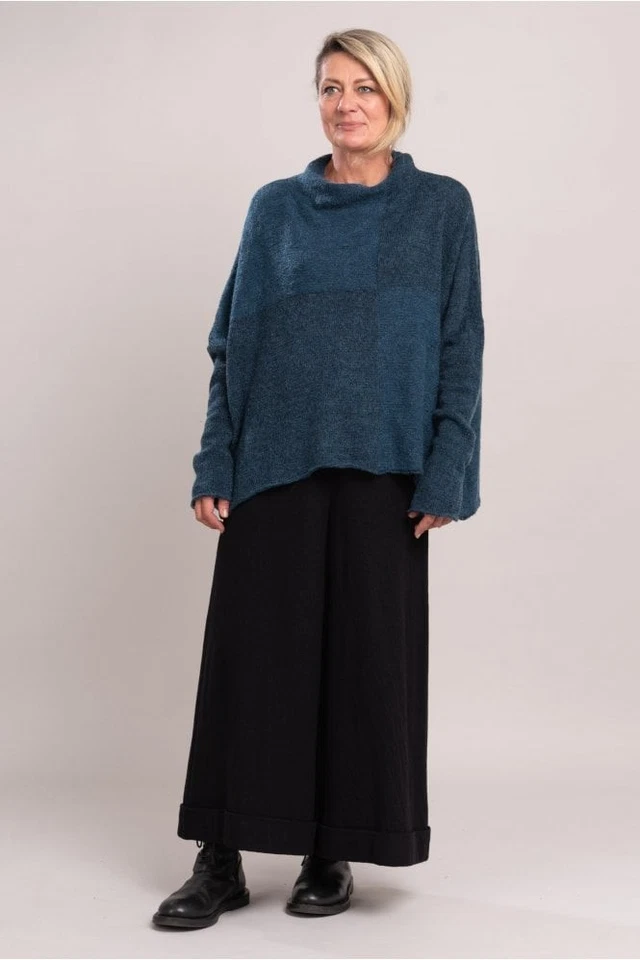 Suéter Pullover Rundholz Grande Lagenlook Tejido Mezcla Lana Talla S Foto 2 de 4