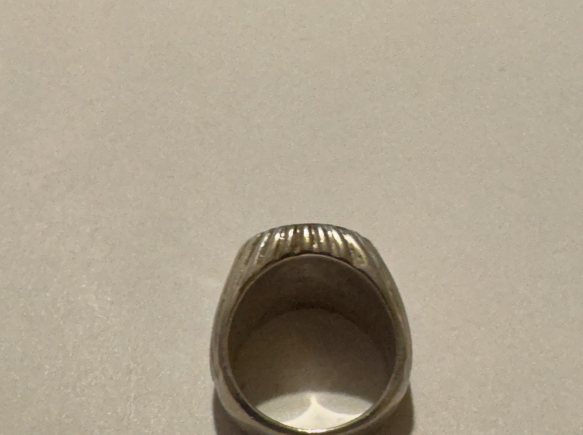 Men’s  Turquoise  Silver Ring (Solid) - Size 5 - image 5