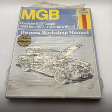 1962-1977 Mgb Owners Workshop Manual Roadster Gt Coupe Vintage 1962-1977 Mgb Owners Workshop Manual Roadster Gt Coupe Vintage