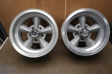 American Racing 14x7 Torq Thrust 2 Mag Wheels 4-34 Chevy Gm Toque Vintage Pair