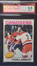 75-76 O-Pee-Chee Yvon Lambert KSA 5.5 🚨🚨🚨 Montreal Canadiens 