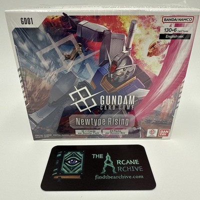 Gundam Card Game Newtype Rising Booster Box GD01 Sealed Case Fresh