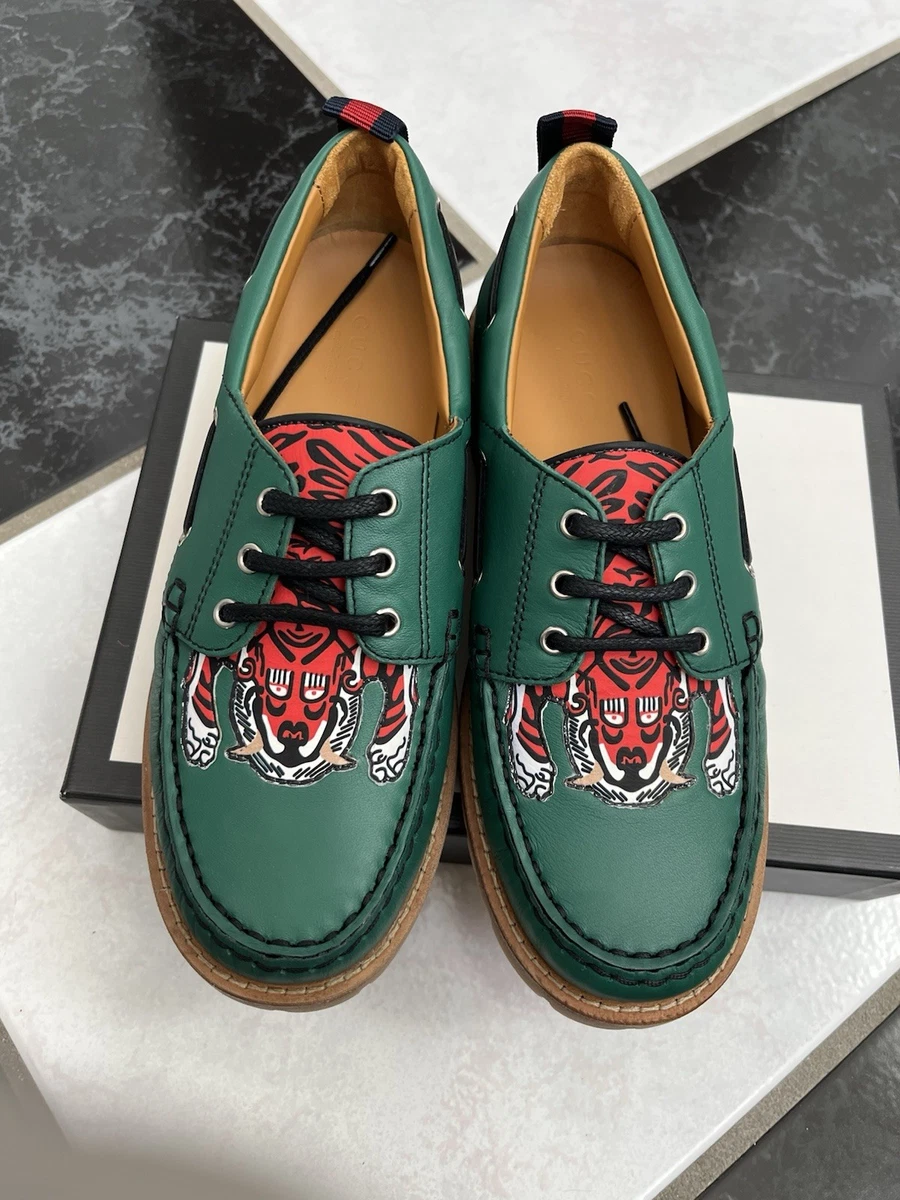 Green Leather Upper Shoes Loafer for Boys for sale | eBay