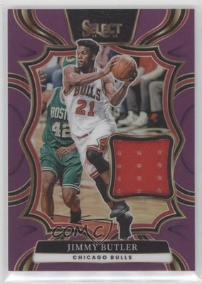 2024-25 Panini Select Throwback Memorabilia Purple Prizm 95/99 Jimmy Butler 1le9