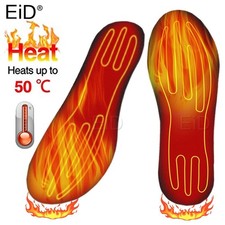 Cuttable Electric Heated Insoles USB Feet Heater Foot Pads Winter Warmer Insole