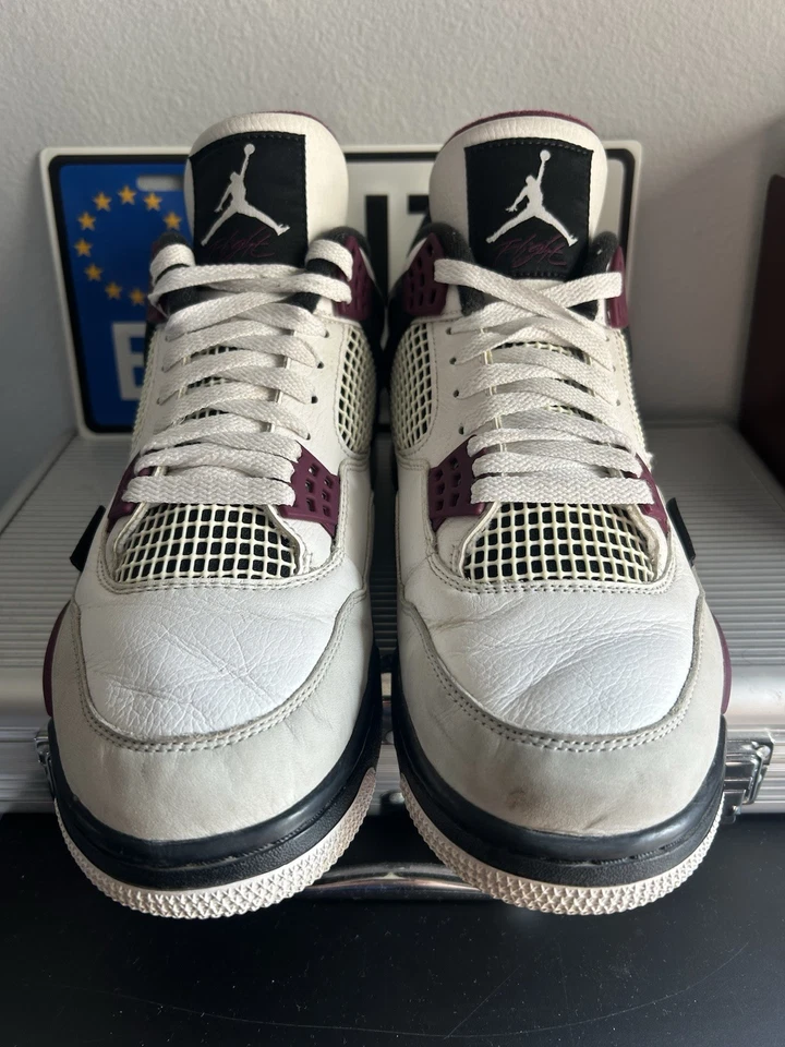 Nike Air Jordan 4 Retro x Paris Saint-Germain Bordeaux 2020 Size 10.5 CZ5624-100 Foto 4 de 4