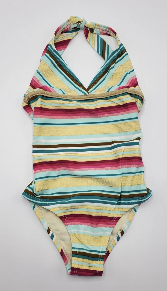 Traje de baño a rayas de una pieza para niña OndadeMar talla 4 años usado Foto 2 de 4