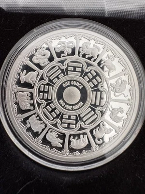 2024 1oz 999 Fine Silver Colourised Year Of The Dragon Coin - Mintage 888 - Image 1 of 4