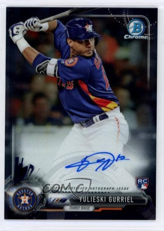 2017 Bowman Chrome Rookie Yuli Gurriel Yulieski Gurriel #CRA-YG Auto RC 10vc