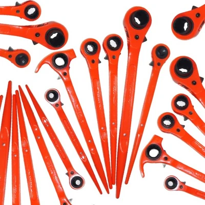 MEKANIK 7 Sizes Ratchet Podger Spanner Set 10x13, 13x17, 17x19, 19x21, 19x24, 24x30mm