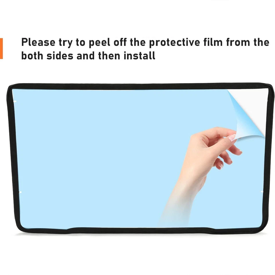 Clear Front Full Windshield For 2016-2023 Can-Am Defender HD5 HD7 HD8 HD9 HD10 - Image 3 of 4