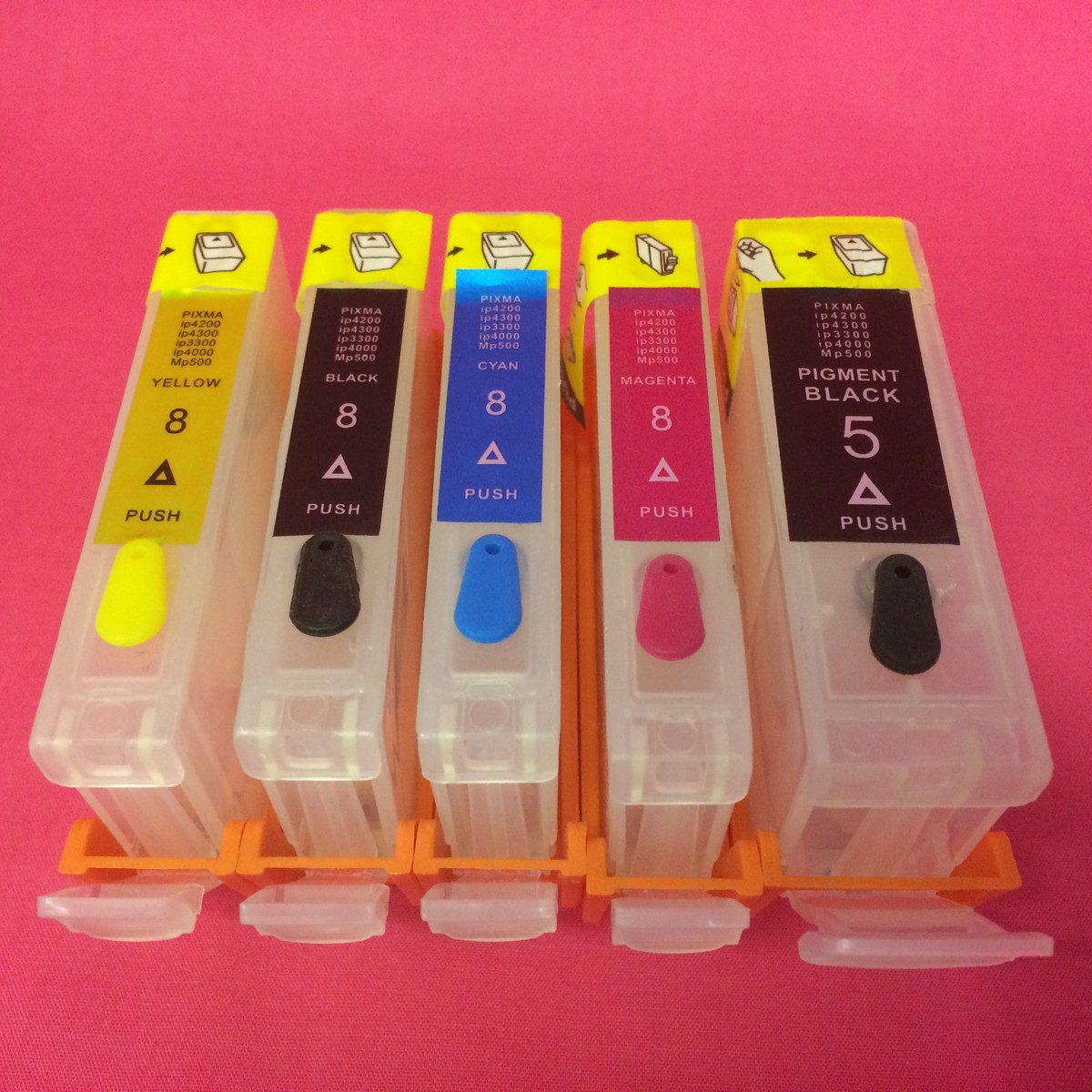 12 Cartouches D'encre Compatibles Canon PIXMA IP4200 à IP5100 - Neuf, Noir/cyan/magenta/jaune