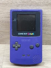 Nintendo Game Boy Color Grape Purple Handheld Console Tested Working CGB-001 