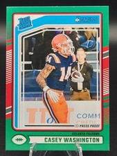 2024 Donruss Green Press Proof Rated Rookie RC #392 Casey Washington