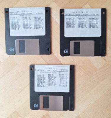 Adobe Type Manager  - 3 Disketten mit ATM Fonts