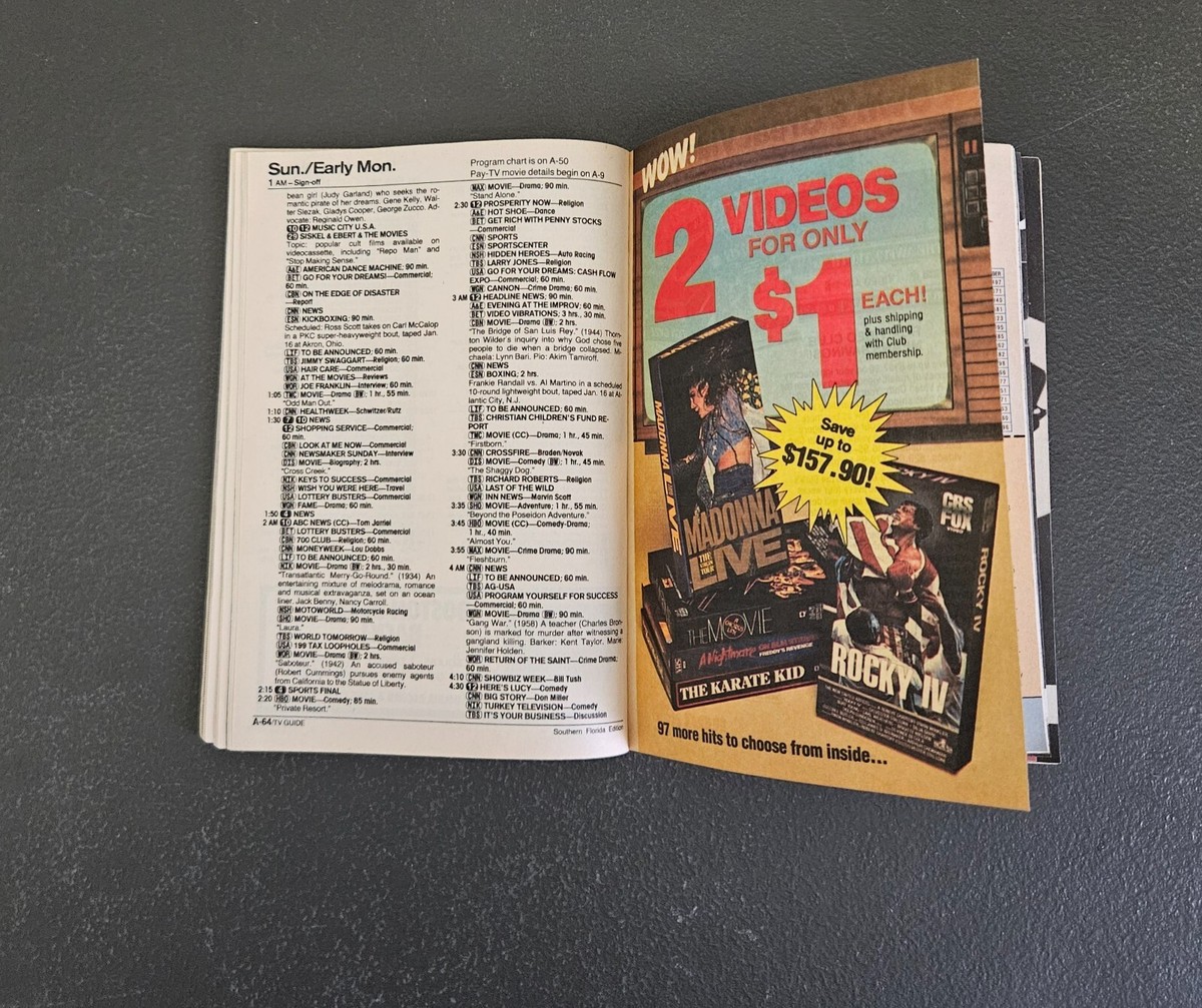 1 TV HANDBOOK フジテレビオフィシャル　’90-’95　9冊セット Vintage TV Guide lot 1986 and 1987 | eBay