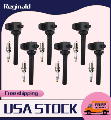 6X Ignition Coils+Plugs OEM for 98-01 Acura Honda Isuzu Amigo 3.2L 3.5L V6 UF245