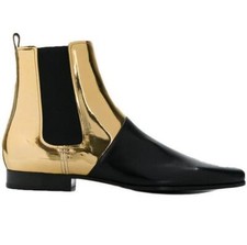 Retro Splice Mens European Real Leather CHELSEA BOOT Ankle Boots Shoes