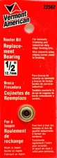 Vermont American #22562 1/2" OD Replacement Bearing