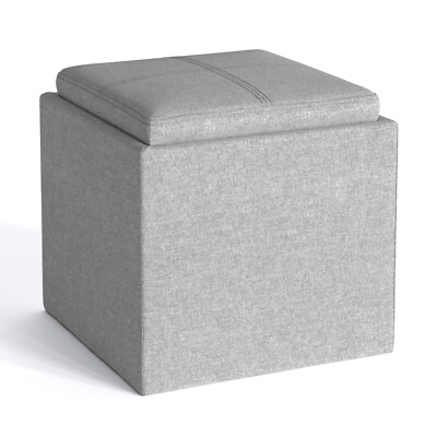 Rockwood Cube Storage Ottoman with Tray