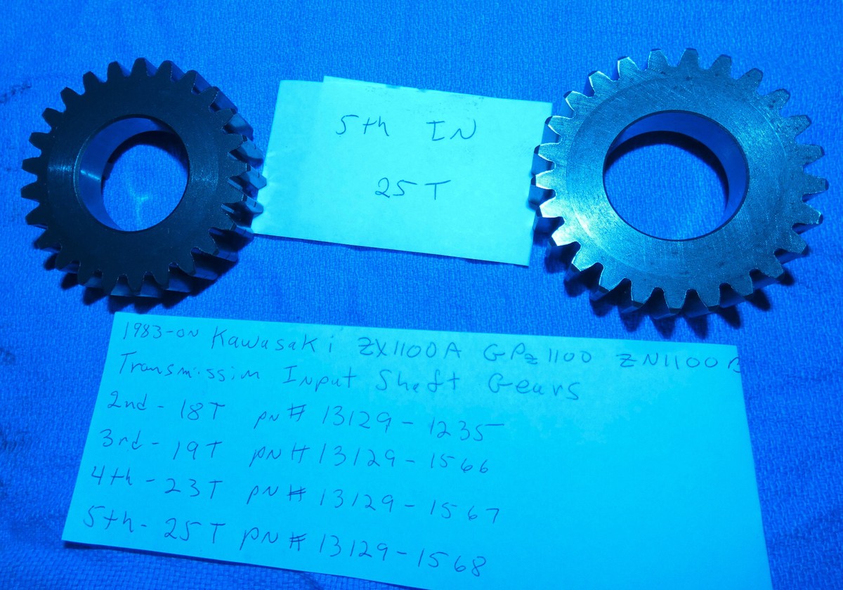 専用1 Kawasaki ZX1100A GPz1100 ZN1100B transmission, 5th Gear