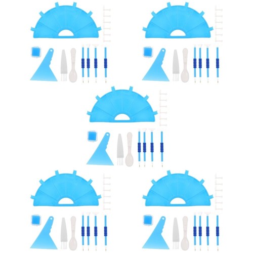 5 Sets Jewlery Tray Art Supplies Case Diamonds Painting Tools Storage