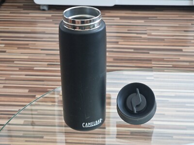 Camelbak Trinkflasche ''Hot Cap 600ml'', Thermo Edelstahlflasche, SCHWARZ, Outdoor