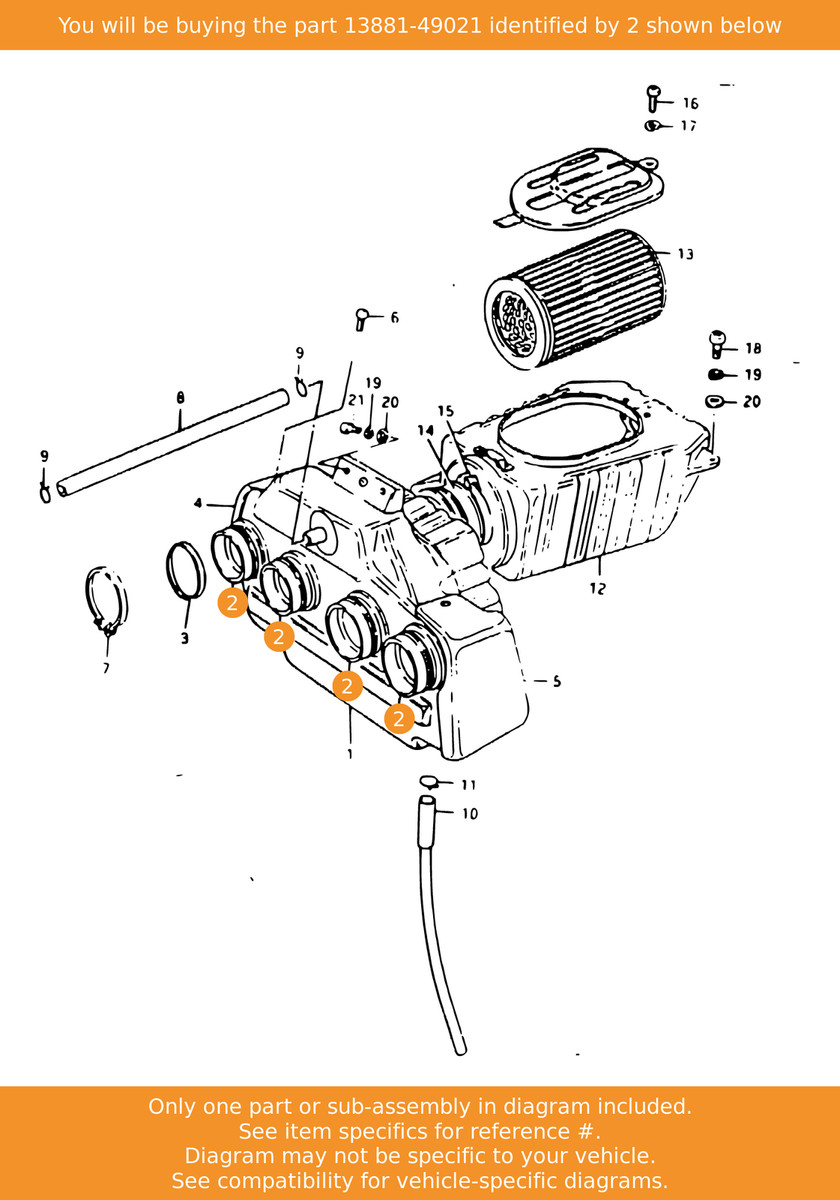 SUZUKI hose, Outlet, 13881-49021 OEM | eBay