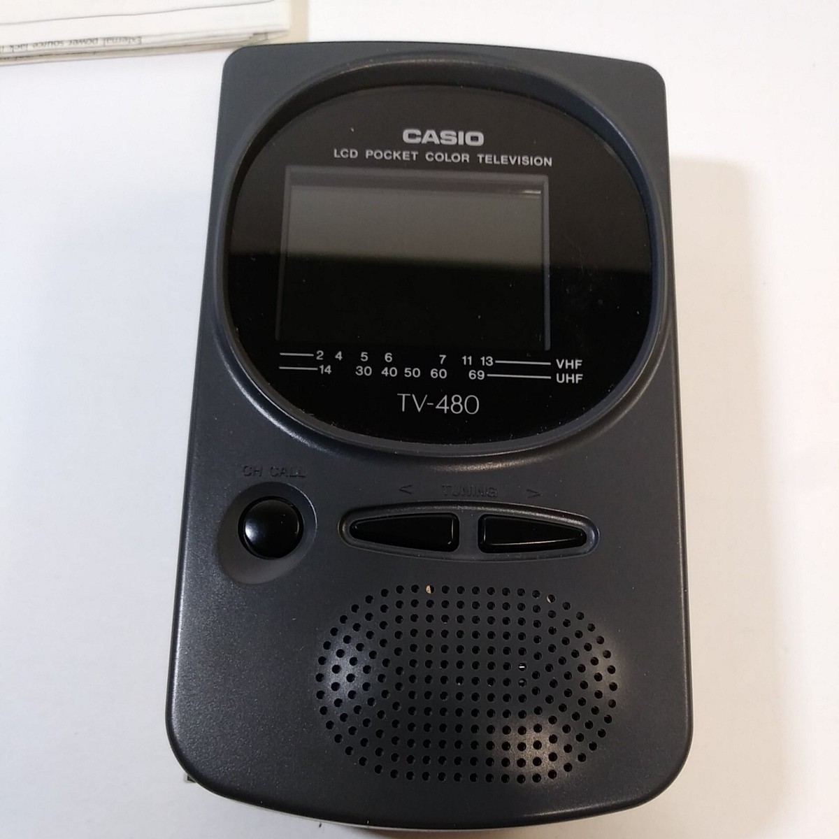 Vintage Casio TV-480 Portable Pocket LCD Color TV 2.2