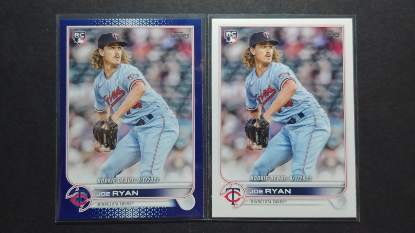 JOE RYAN RC 2022 Topps Update Royal Blue Rookie Debut #US222 Minnesota Twins