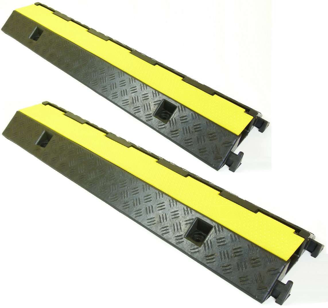 CP Cable Protector Kabelbrücke ECO – 2-kanalig, 4 Stück, Für PKW & LKW Bis 10 T